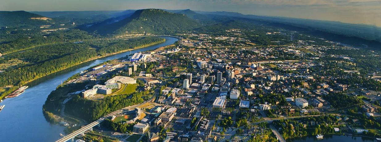 Aerial view of Chattanooga